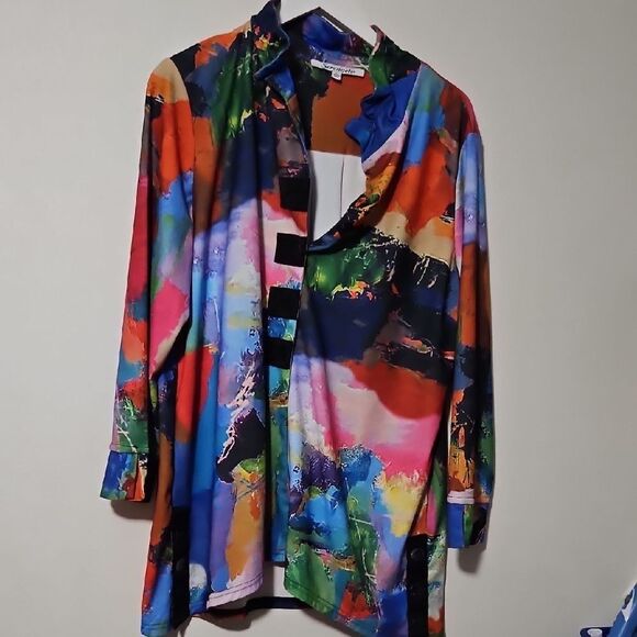 Serengeti Multicolor Abstract Tunic - Picture 1 of 7